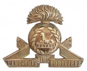 Ww1-The-Lancashire-Fusiliers-Badge-Silver-Original