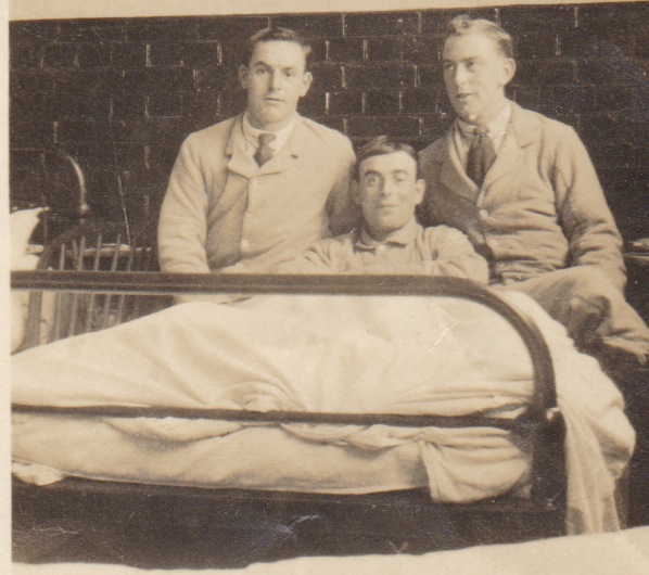 Jack Barry in bed Jack Berry in hospital bed