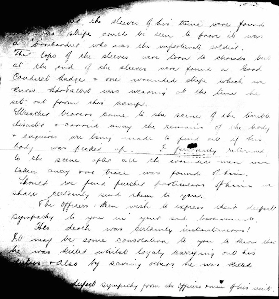 Talbot letter