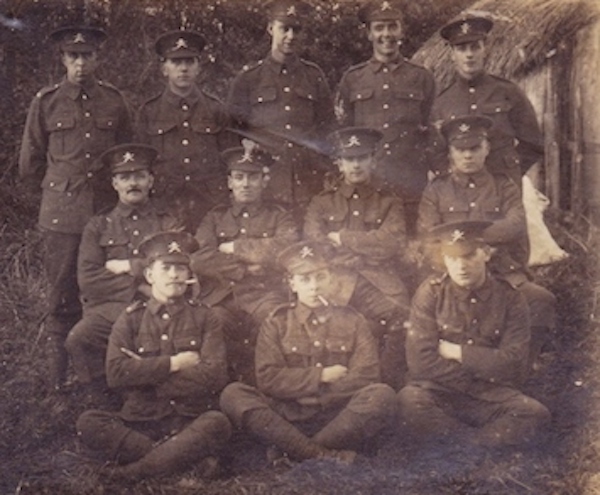Tank-Corps-at-Bovington-Camp-1916-HSS-back-row-rt Tank Corps Bovington Camp 1916