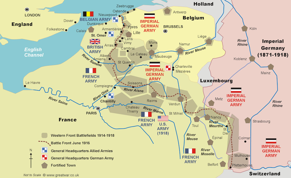 Western Front Map