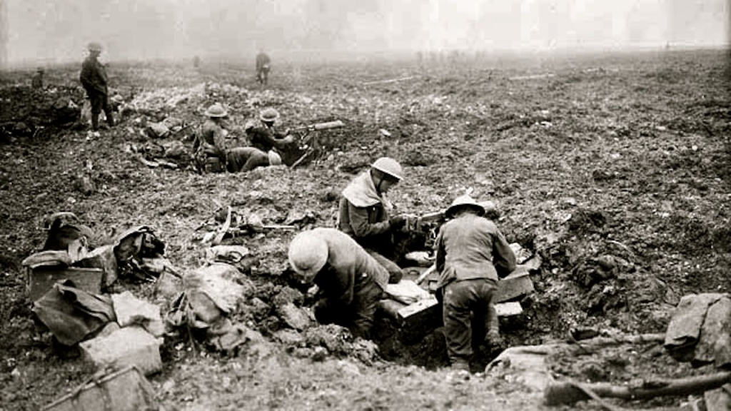 Canadian machine gunners Vimy Ridge