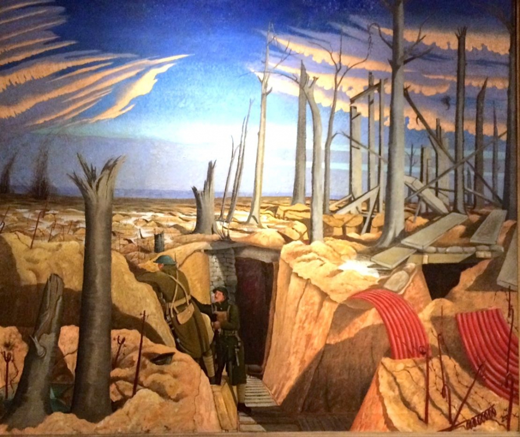 Oppy Wood 1917, Evening (1919) by John Nash Oppy Wood 1917, Evening (1919) by John Nash