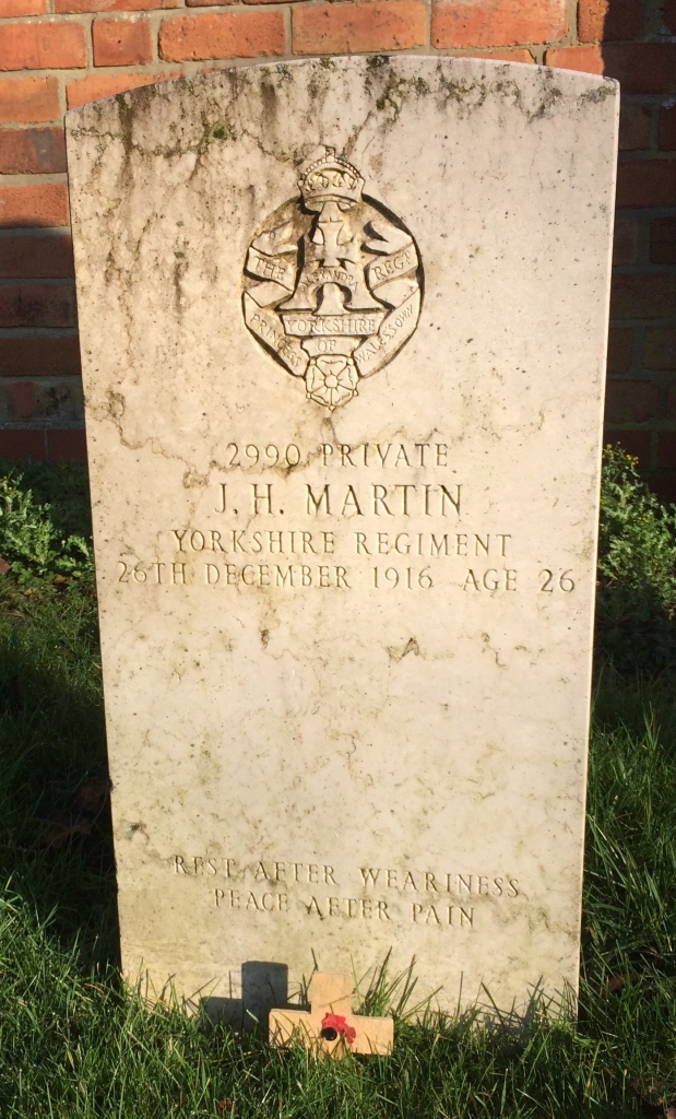 J H Martin grave